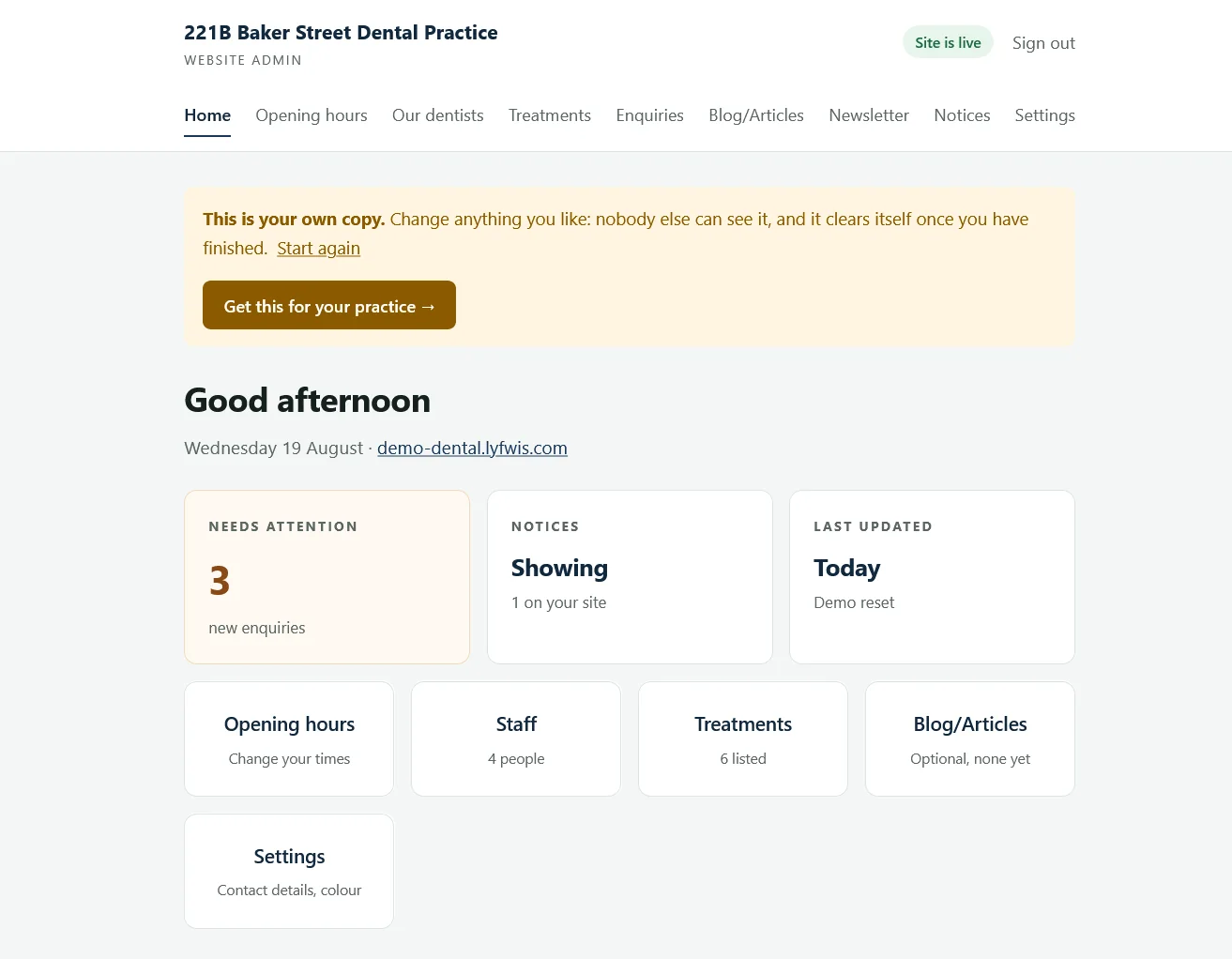Client Admin Panel