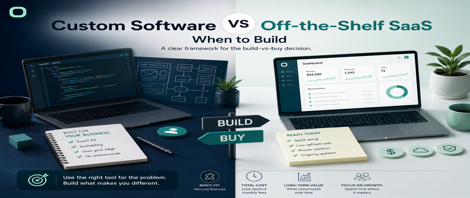 Custom Software vs Off-the-Shelf SaaS: When to Build